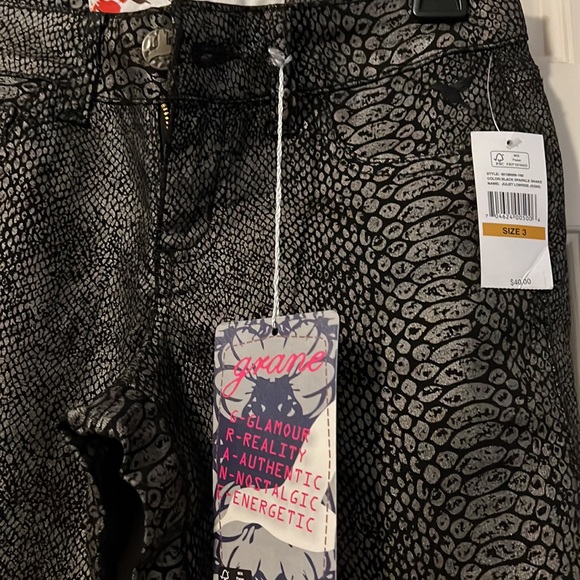 Snake Skin Print Pants Skinny Jeans Reputation Era Eras Tour Outfit - Picture 3 of 4